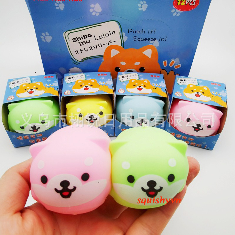 Chó Shiba Bóp Mềm ⚡ HOT TREND ⚡ Squishy Mochi Siba Cute, Đồ Chơi Xả Stress Dễ Thương Xua Tan Căng Thẳng, Kids Shop
