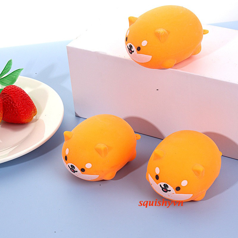 Chó Shiba Bóp Mềm ⚡ HOT TREND ⚡ Squishy Mochi Siba Cute, Đồ Chơi Xả Stress Dễ Thương Xua Tan Căng Thẳng, Kids Shop