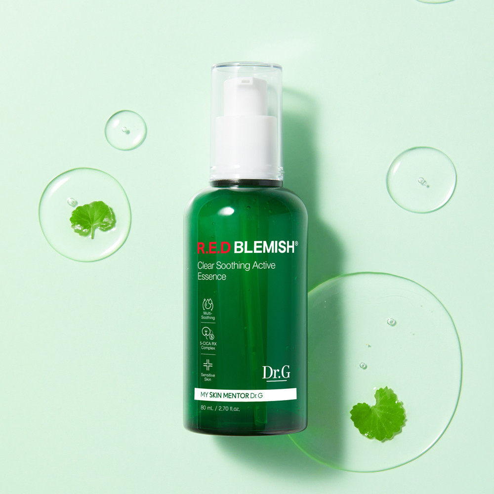 Serum phục hồi giảm mụn DR.G RED BLEMISH CLEAR SOOTHING ACTIVE ESSENCE