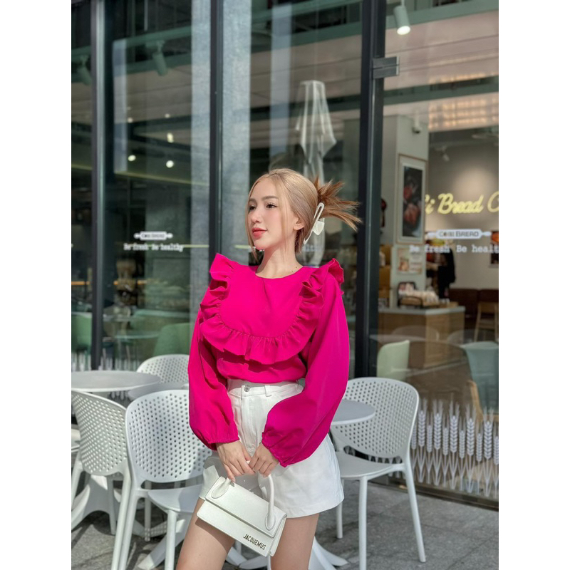 Áo bèo tay dài "Kaysha Top " EllyClothing