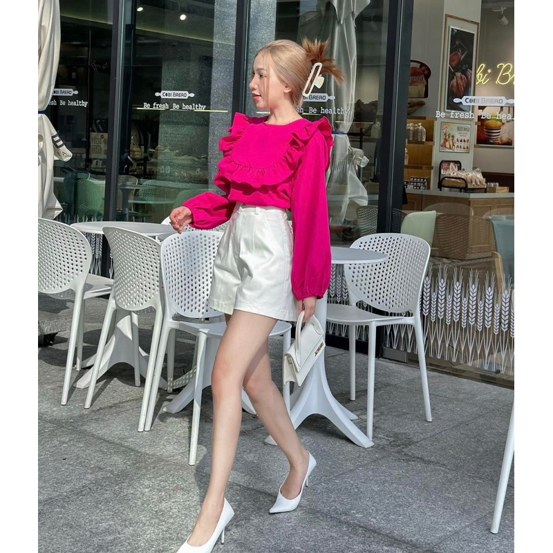 Áo bèo tay dài "Kaysha Top " EllyClothing