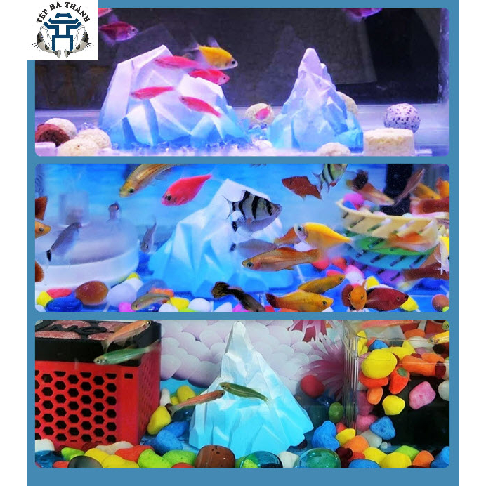 Mô Hinh Tảng Băng Trang Trí Bể Cá Cảnh, Bể Thủy Sinh