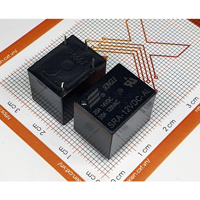 Songle Relay Rơ le 20A 12V (4 chân) SRA-12VDC-AL