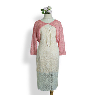 Coquette Set 🎀 2hand Set, Vintage Set, Đầm 2 dây nơ, Đầm ren, Áo lưới, Crochet croptop