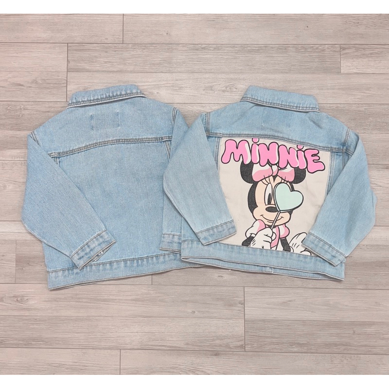 Áo Khoác Jeans Z Z Cho Bé Hoạ Tiết Mic Key