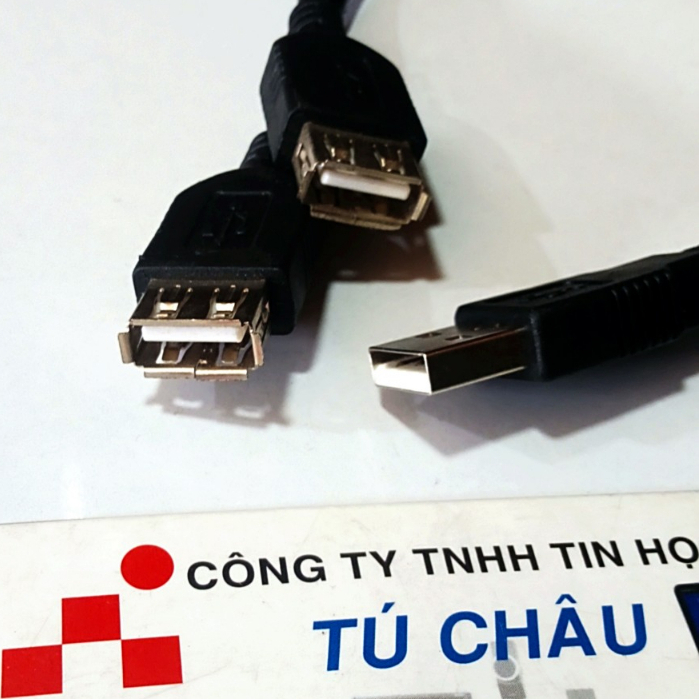 Cáp nối dài và chia USB 1 ra 2 - Cáp dài 30Cm