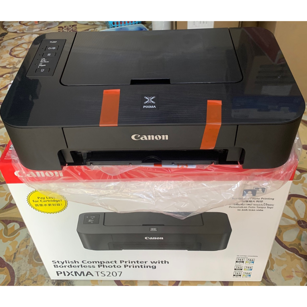 Máy in màu Canon Ts207 có kèm 4 chai mực Hàn quốc