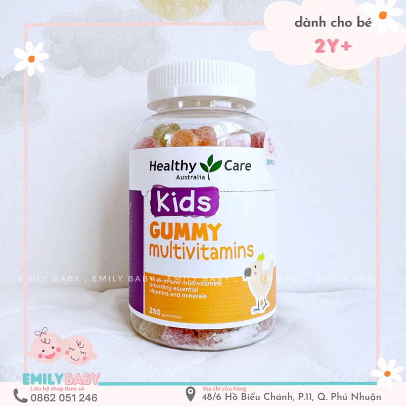 Kẹo dẻo vitamin Healthy Care Kids Gummy Multivitamin 250 viên