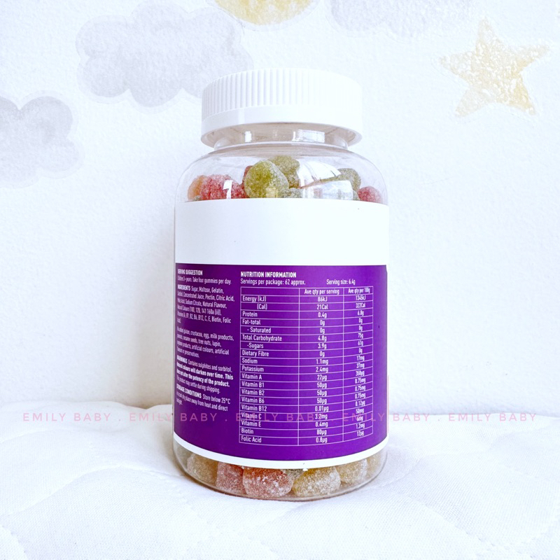 Kẹo dẻo vitamin Healthy Care Kids Gummy Multivitamin 250 viên