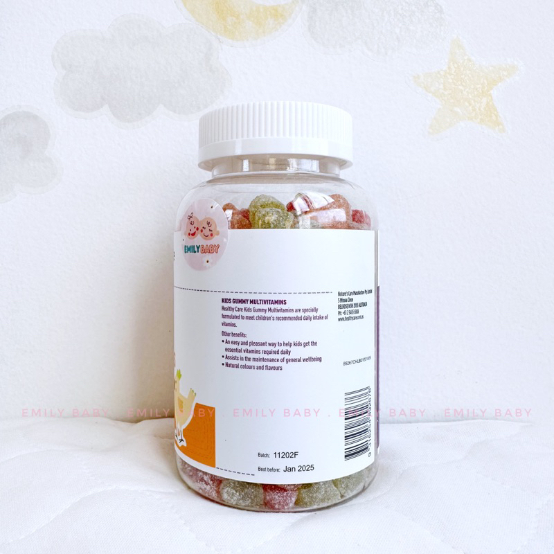 Kẹo dẻo vitamin Healthy Care Kids Gummy Multivitamin 250 viên