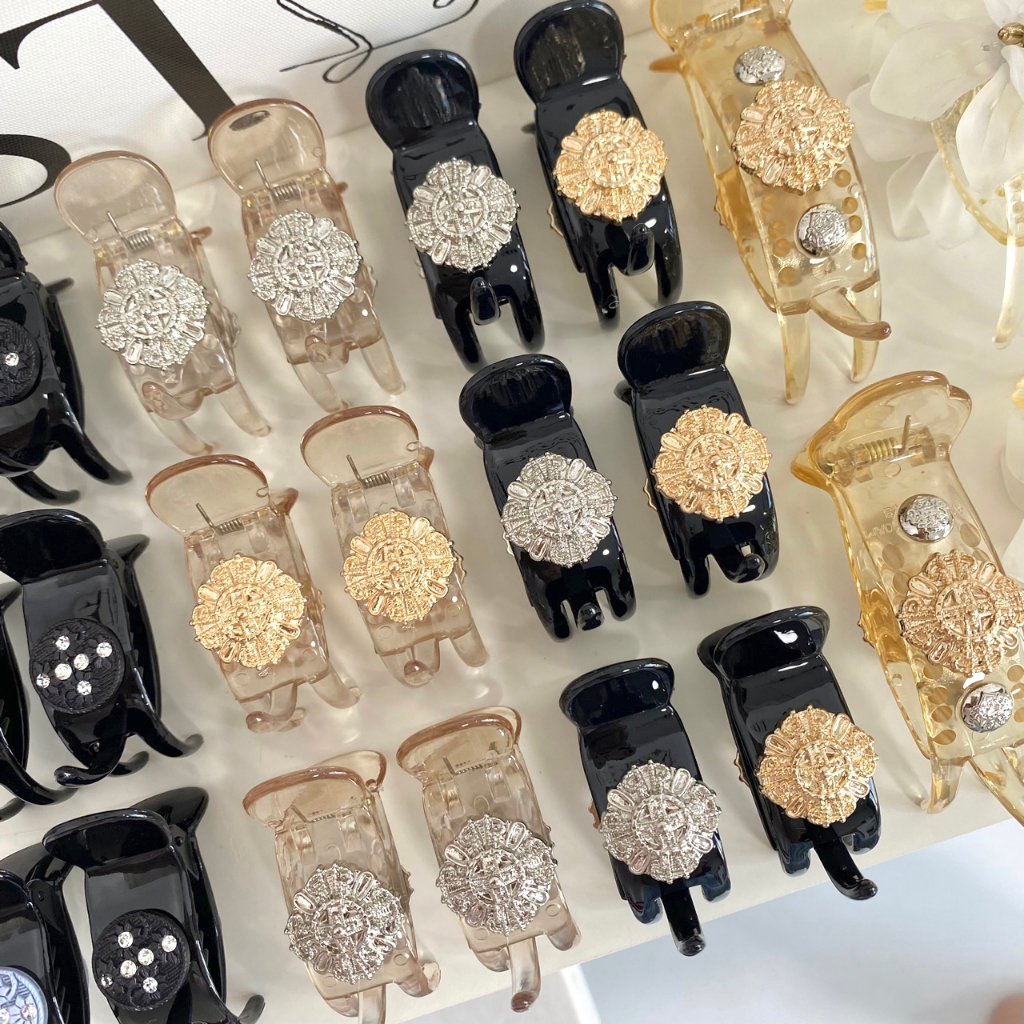 Kẹp càng cua 3 răng cỡ vừa thiết kế hiện đại Modleaf Special pin set Hàn Quốc