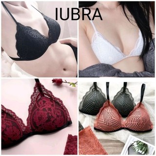 Áo lót ren, bra ren gài sau. Ren thun, mút may liền, mút thường, mút độn.