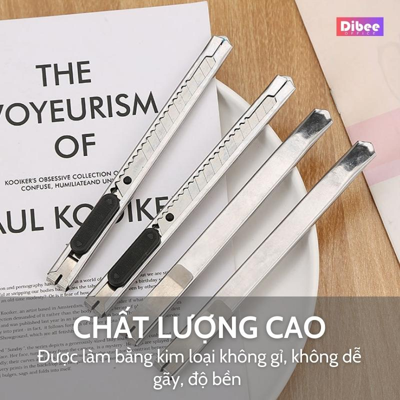 Dao rọc giấy mini DiBee dao rọc giấy văn phòng Inox không gỉ nhỏ gọn tiện lợi D38