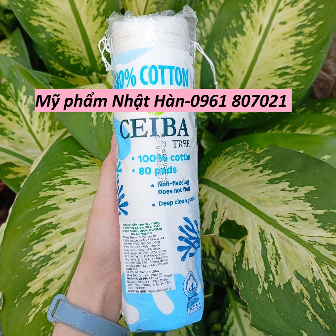 Bông tẩy trang Ceiba 100% COTTON bịch 80/ 120/ 234 miếng