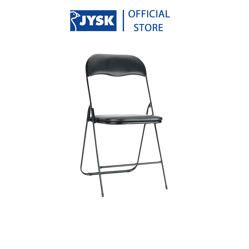 Ghế gấp | JYSK Vig | kim loại/polyester | xám/đen | R44xS45xC81cm