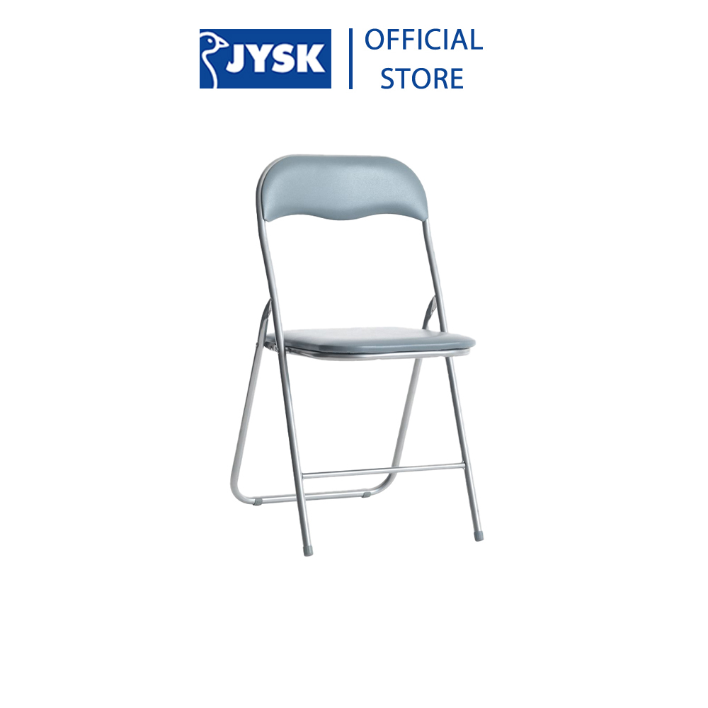 Ghế gấp | JYSK Vig | kim loại/polyester | xám/đen | R44xS45xC81cm