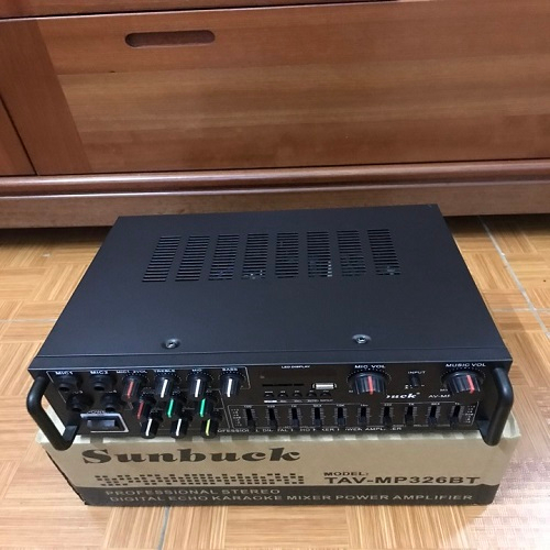 Amply karaoke amply bluetooth ampli Sunbuck bt 326 hàng chính hãng công suất lớn
