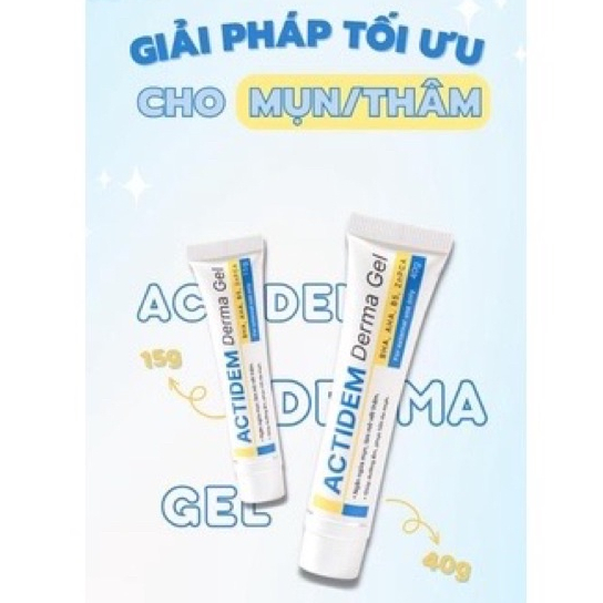 Gel giảm mụn , mờ thâm, ngừa mụn tái phát  Actidem Derma Gel 18g _ Derma Beauty