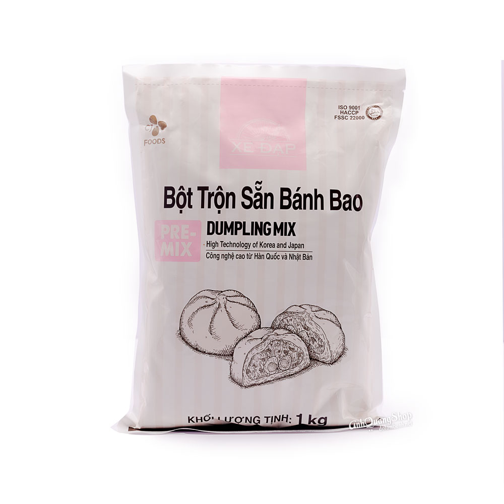 Bột Làm Bánh Bao Trộn Sẵn Xe Đạp 1kg