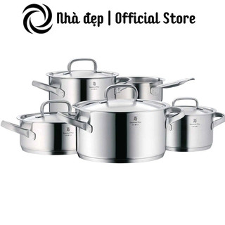 Bộ nồi đức wmf gourmet plus 5 món, dẫn nhiệt tốt, dùng cho mọi loại bếp, made in germany, hàng chính hãng, nhadep_99