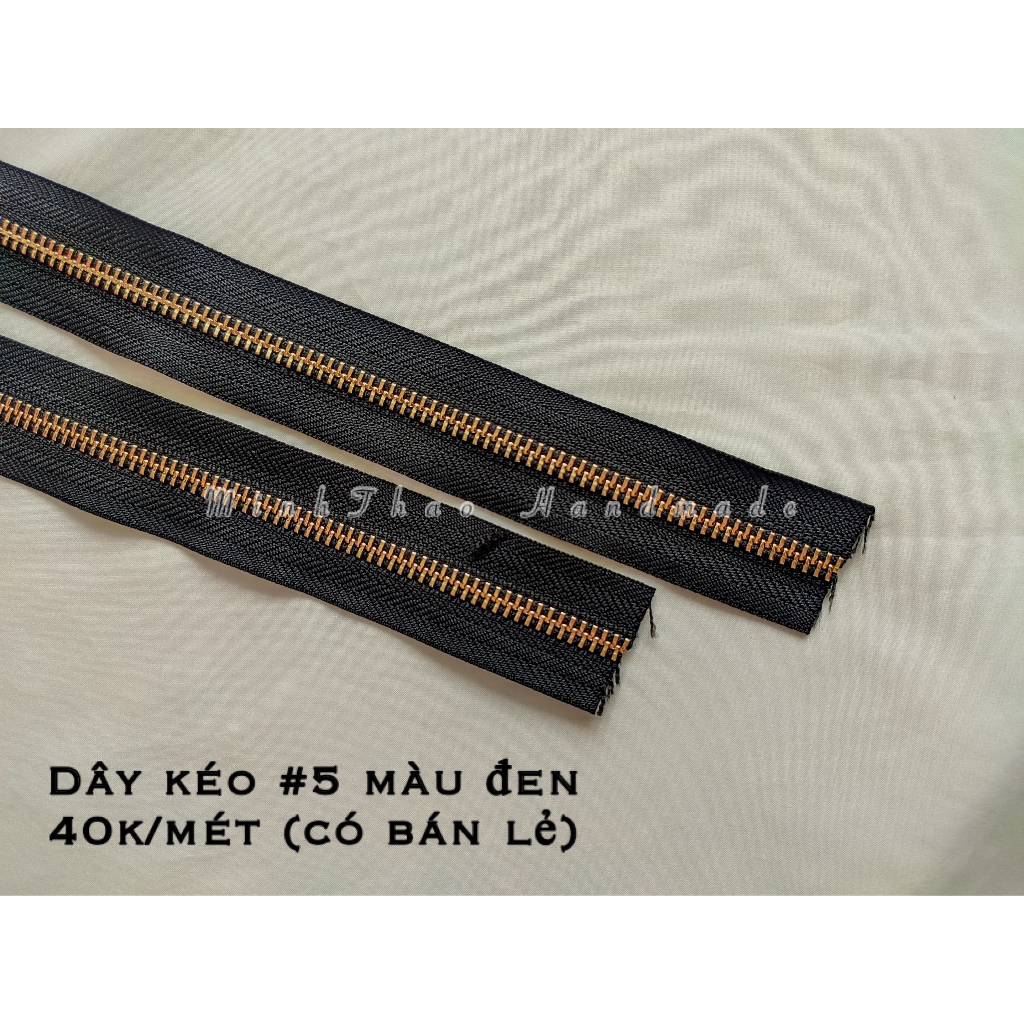 Đoạn 10cm dây kéo răng 5