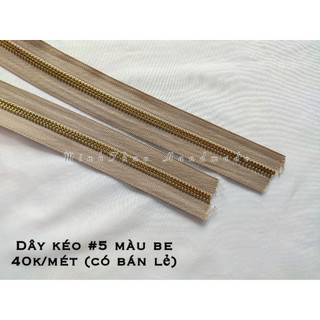Đoạn 10cm dây kéo răng 5