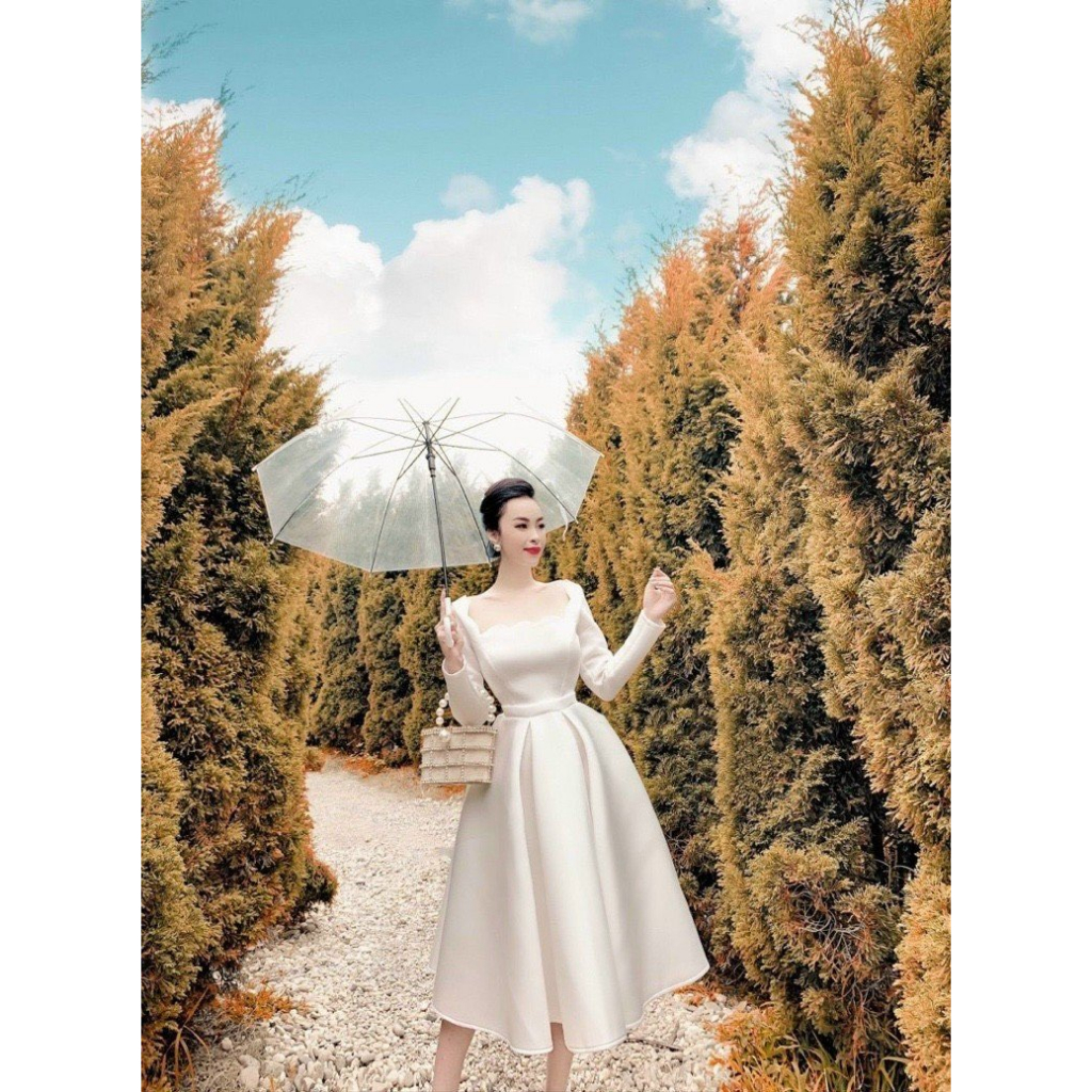 Đầm xoè thiết kế cao cấp sang trọng - CAT BOUTIQUE - DX118