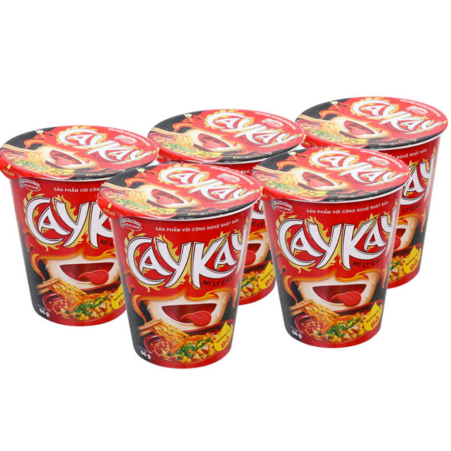 Thùng 24 mì ly Caykay vị bò 66g