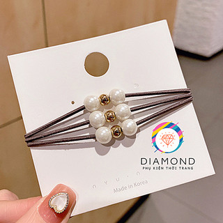 Dây Cột Tóc Trân Châu Trắng Diamond CT01