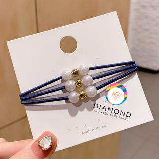 Dây Cột Tóc Trân Châu Trắng Diamond CT01