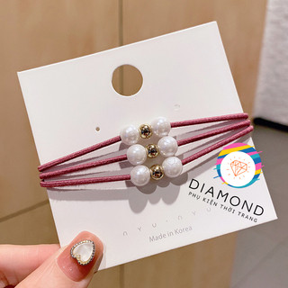 Dây Cột Tóc Trân Châu Trắng Diamond CT01