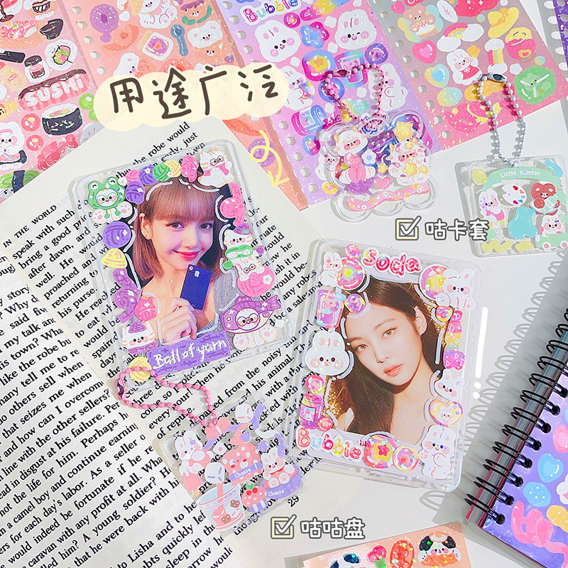 Sổ lò xo 30 trang sticker trang trí dễ thương