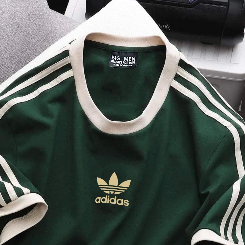 Set bộ áo, quần phối sọc vai bigsize nam thời trang