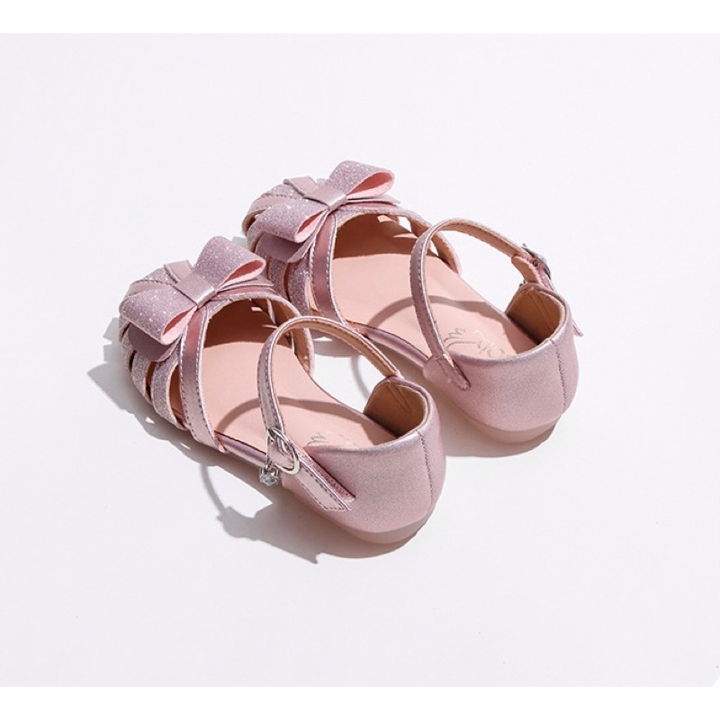 Sandal nơ hồng cho bé gái