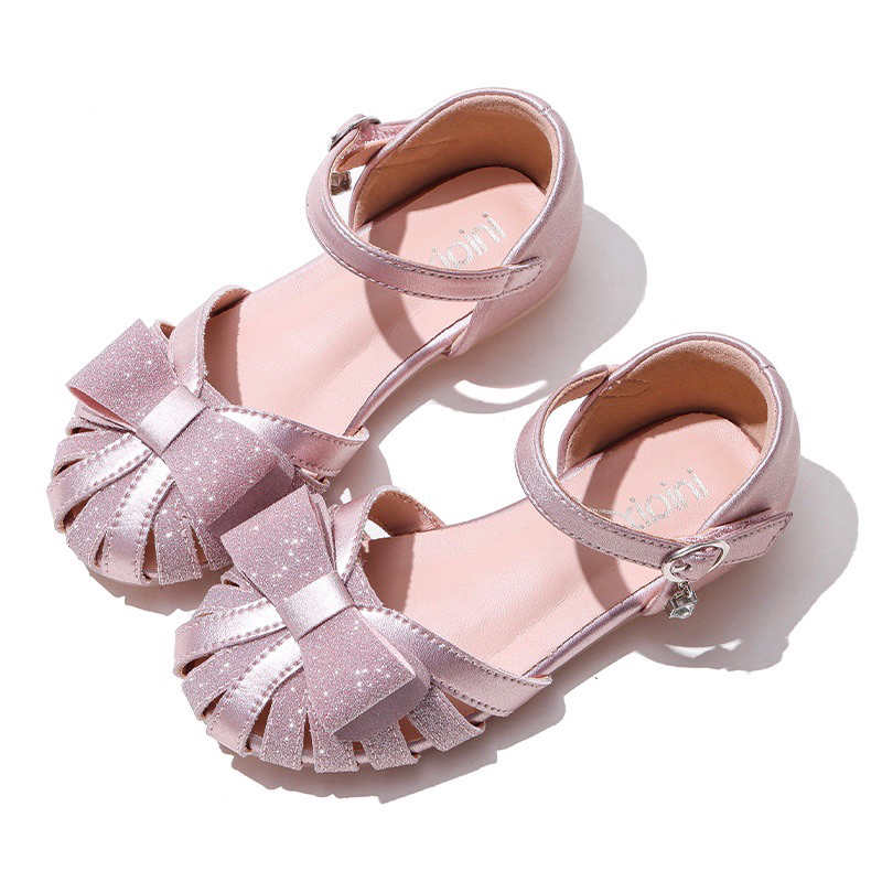 Sandal nơ hồng cho bé gái