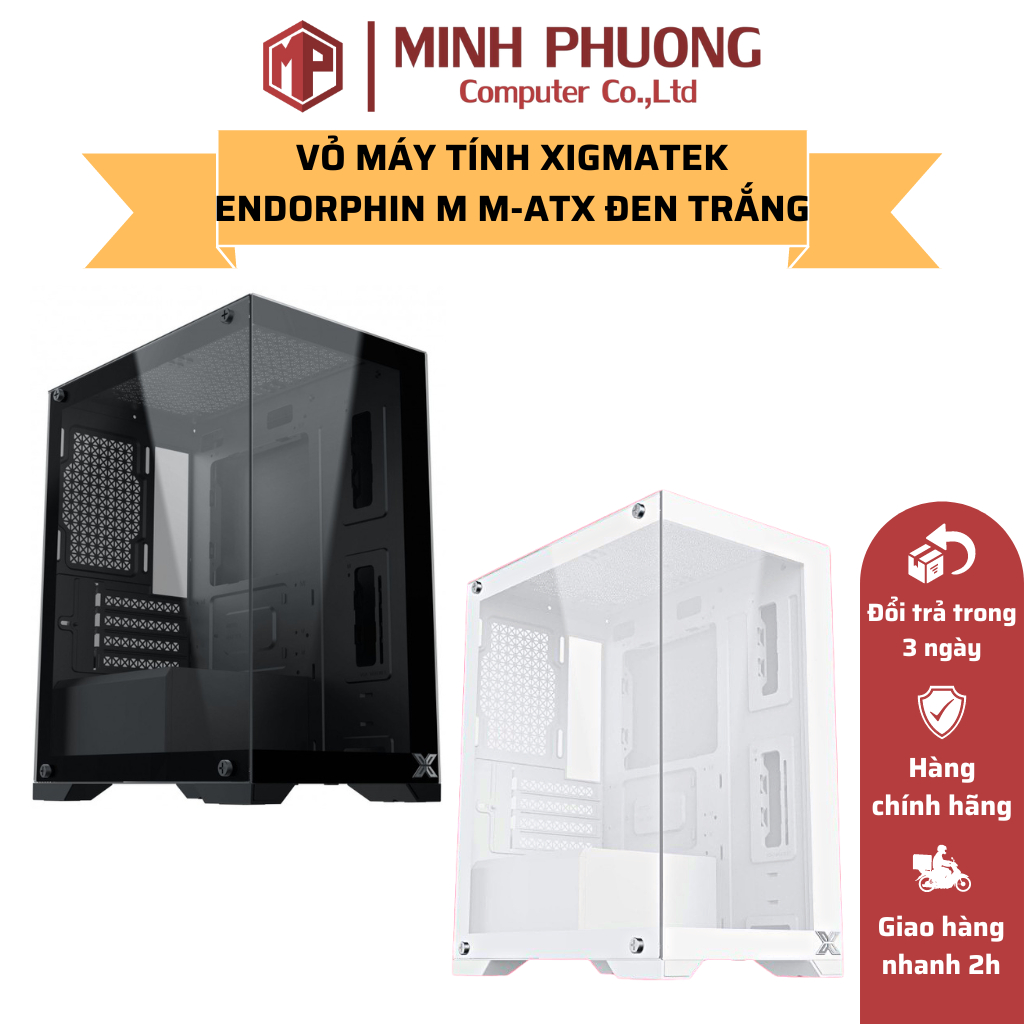 Thùng máy/ Vỏ Case máy tính XIGMATEK ENDORPHIN M - Gaming M-ATX - Hàng chính hãng - Bảo hành 12 tháng