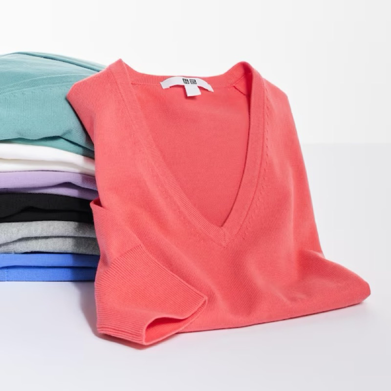 Áo len cotton Uni qlo