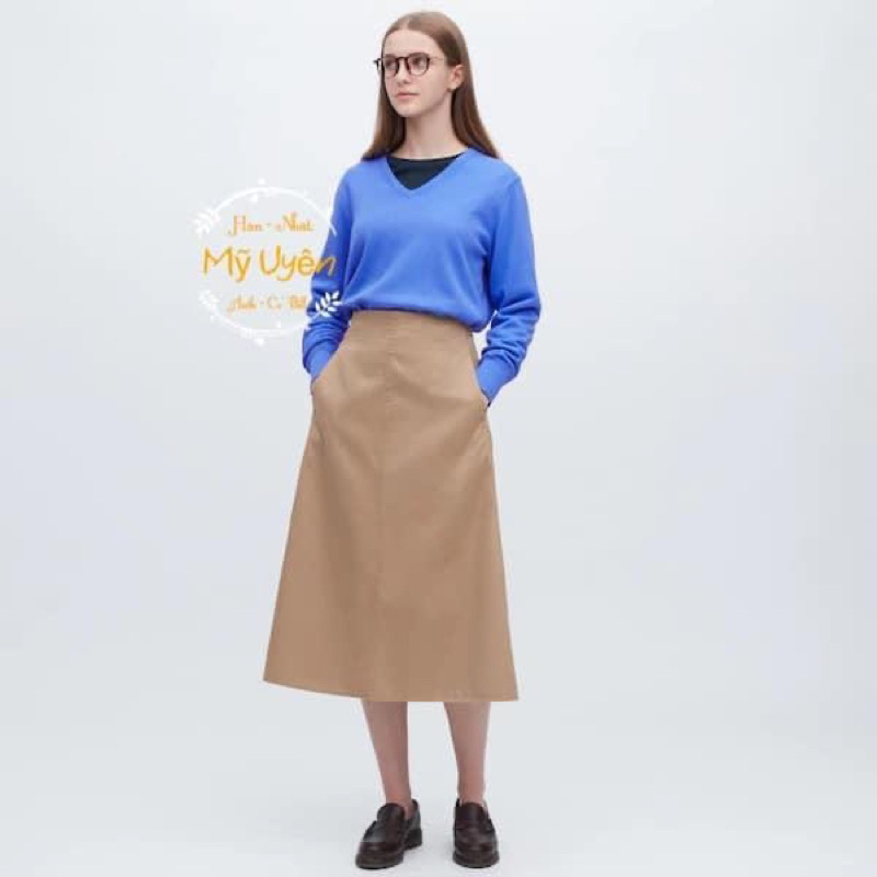 Áo len cotton Uni qlo