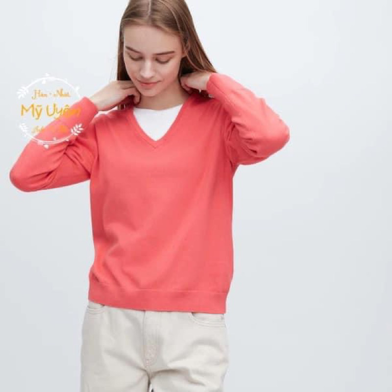 Áo len cotton Uni qlo