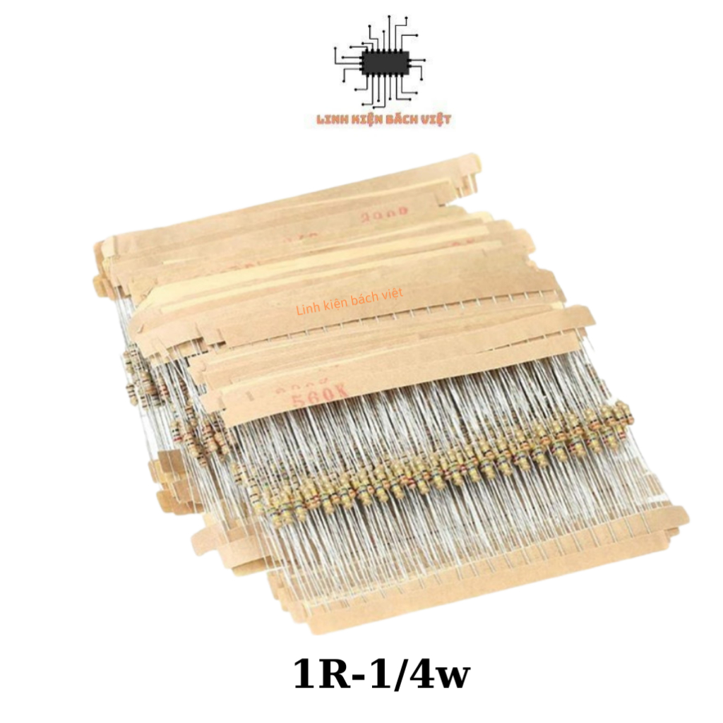 Điện trở 1/4W 1R (Túi 100c) chất lượng tốt