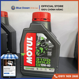 Dầu nhớt xe máy motul 3100 gold 4t 10w40 800ml