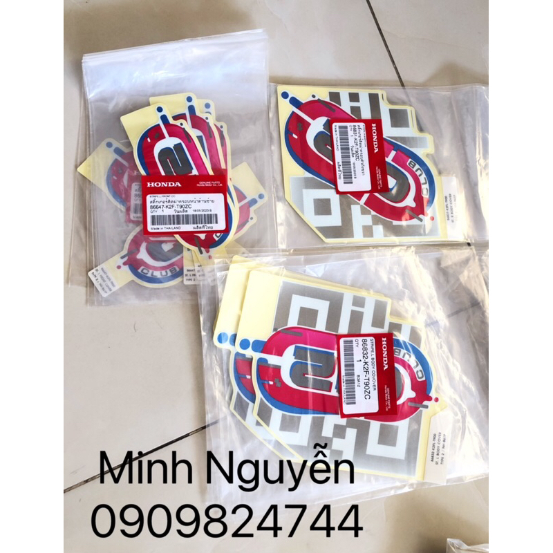Bộ tem scoopy trắng hồng 2023 chính hãng honda thái lan