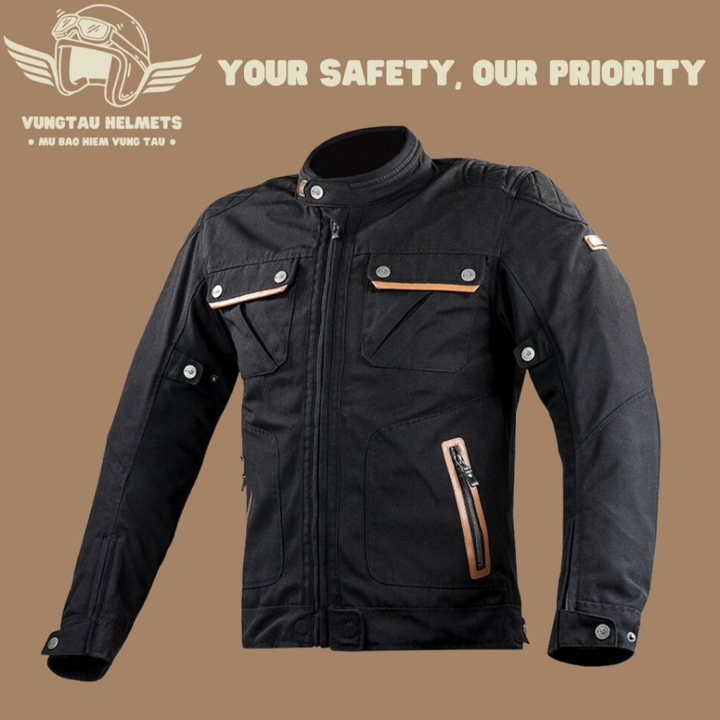 Áo giáp bảo hộ moto, xe máy LS2 Bullet Man - Phong cách cổ điển - VungTau Helmets - Nón bảo hiểm chính hãng Vũng Tàu
