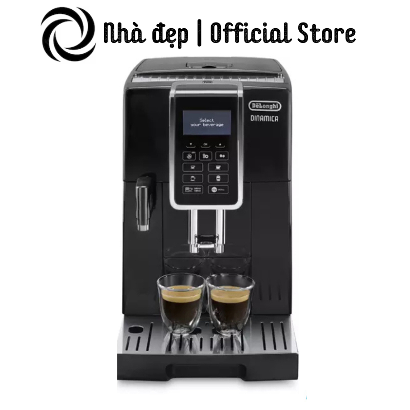 Máy Pha Cà Phê Tự Động Delonghi Dinamica ECAM 350.55.B, Espresso, Cappuccino,15 Bar, Rumani, BH 12 Tháng, nhadep_99