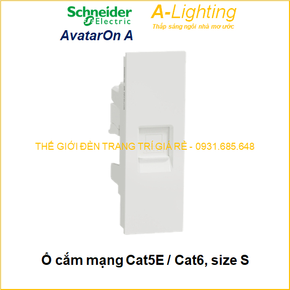 Ổ cắm mạng internet máy tính laptop Cat5E Cat6 AvatarON Schneider M3T1RJ5M_WE M3T1RJ6M_WE - A-LIGHTI