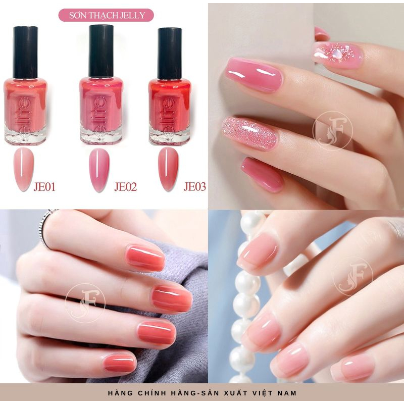 Sơn móng tay thạch jelly cao cấp siêu bóng 17ml