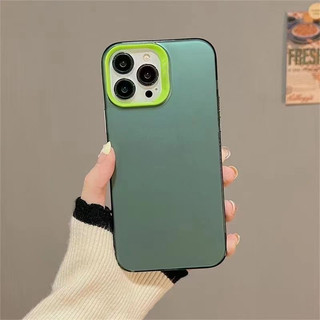 Ốp Lưng iphone lưng cứng nền màu xanh sang trọng cho iPhone 14 pro Max 13 pro Max 12 pro Max 11 pro Max iPhone XS Max XR