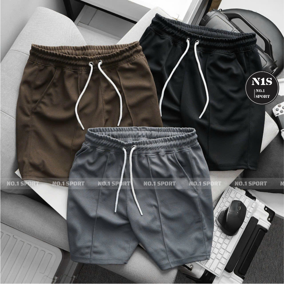 Quần Short Thể Thao, Gym Vải Thun Mè Form Trên Gối