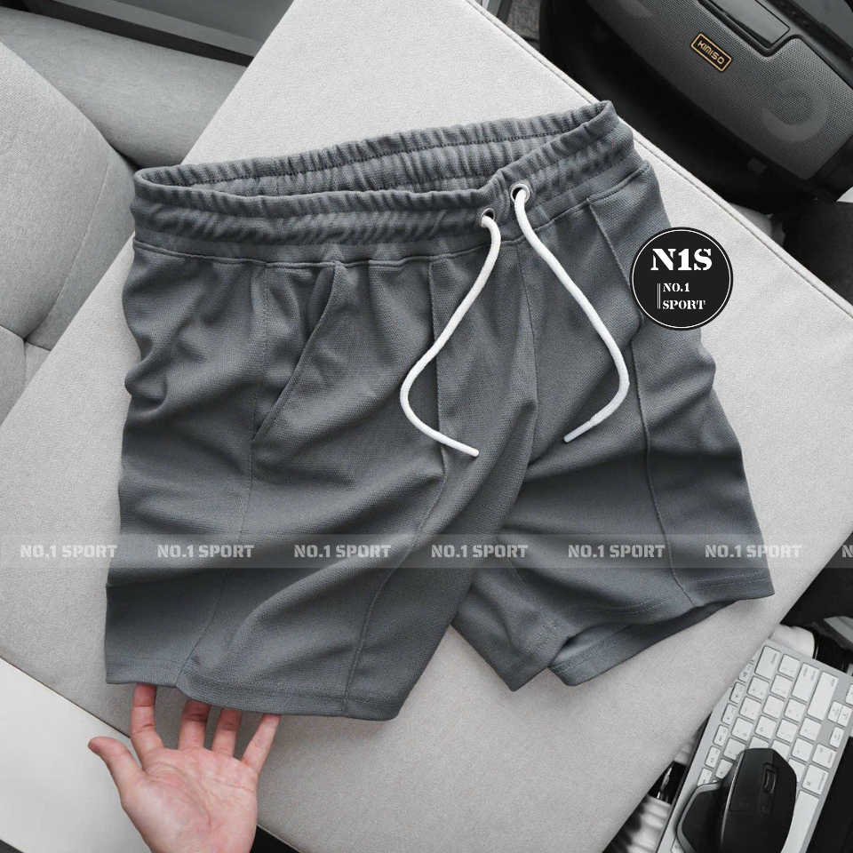 Quần Short Thể Thao, Gym Vải Thun Mè Form Trên Gối