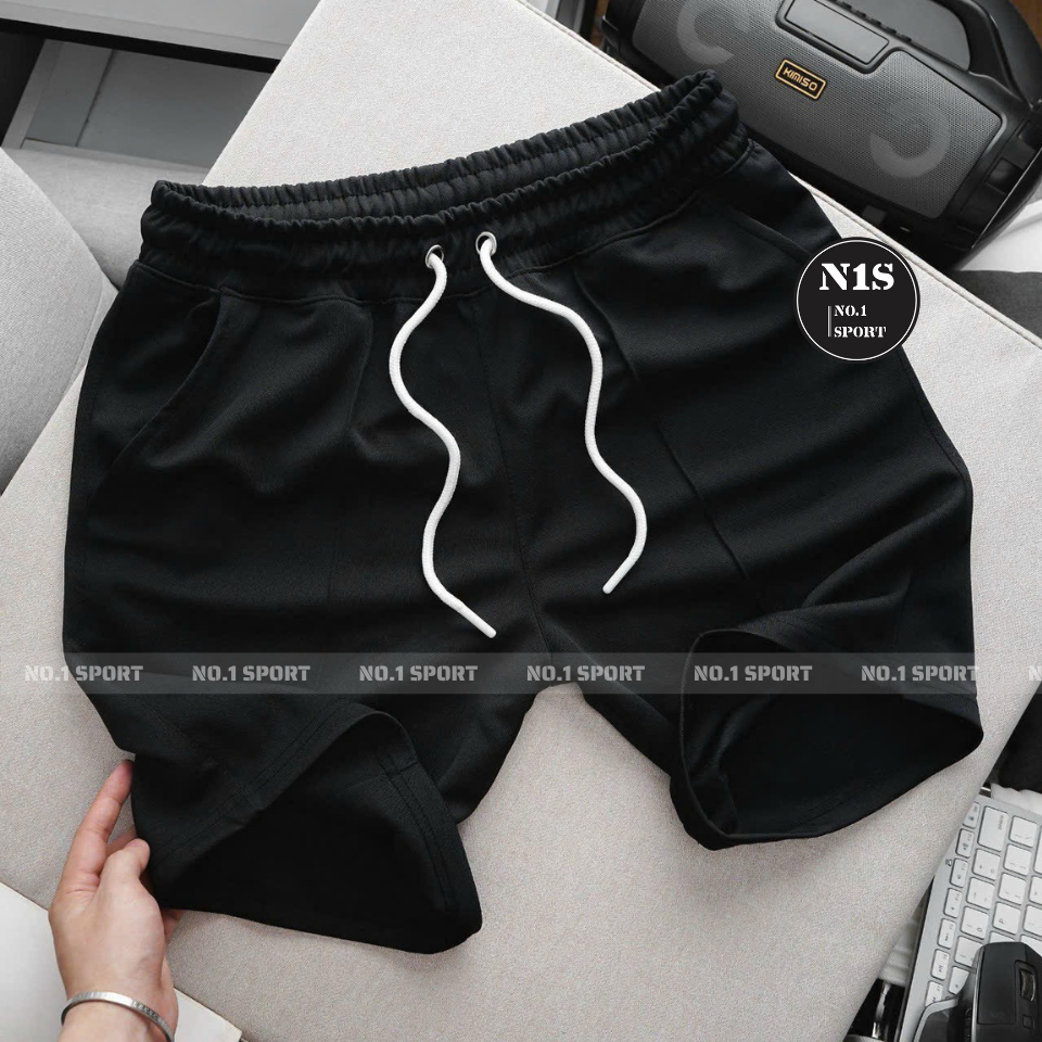 Quần Short Thể Thao, Gym Vải Thun Mè Form Trên Gối